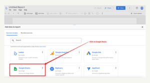 Google sheet data source